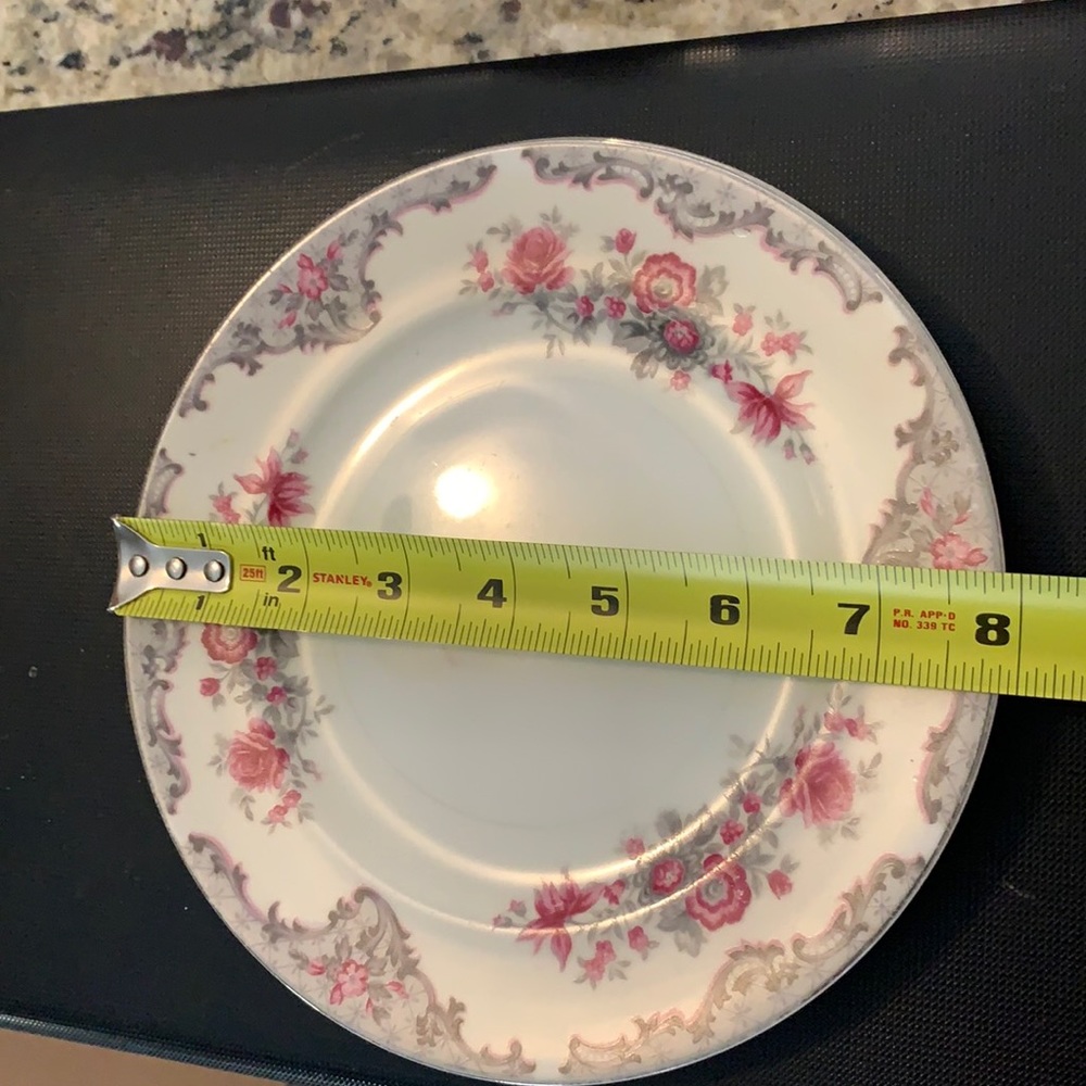 Meito Corsage pattern Japan China two 8 inch salad plates